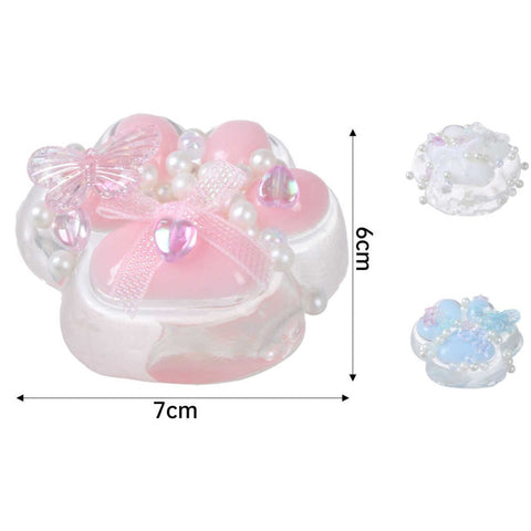 Juguete Squishy de Apretar Patita de Gato de Cristal