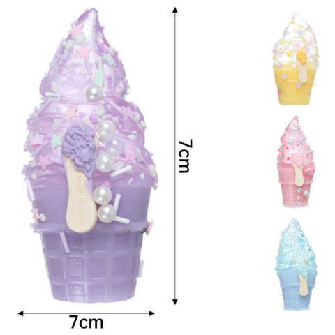 Juguete Squishy de Apretar Helado en Forma de Cono