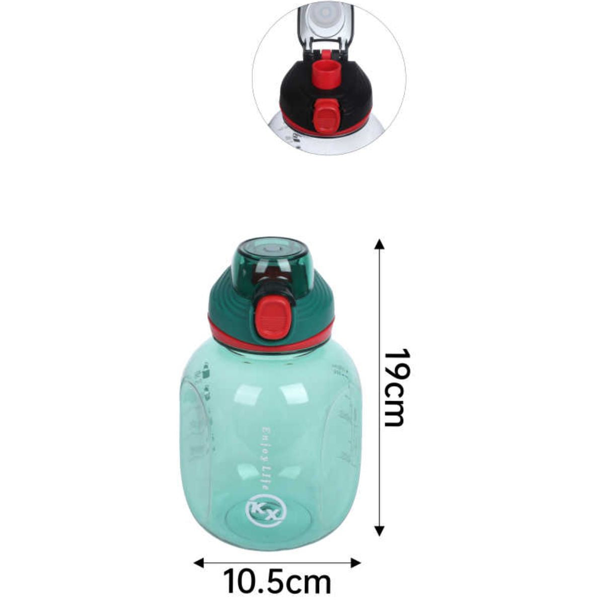 Termo Transparente 8093 - Colores Variados para Mantener la Temperatura de Tus Bebidas