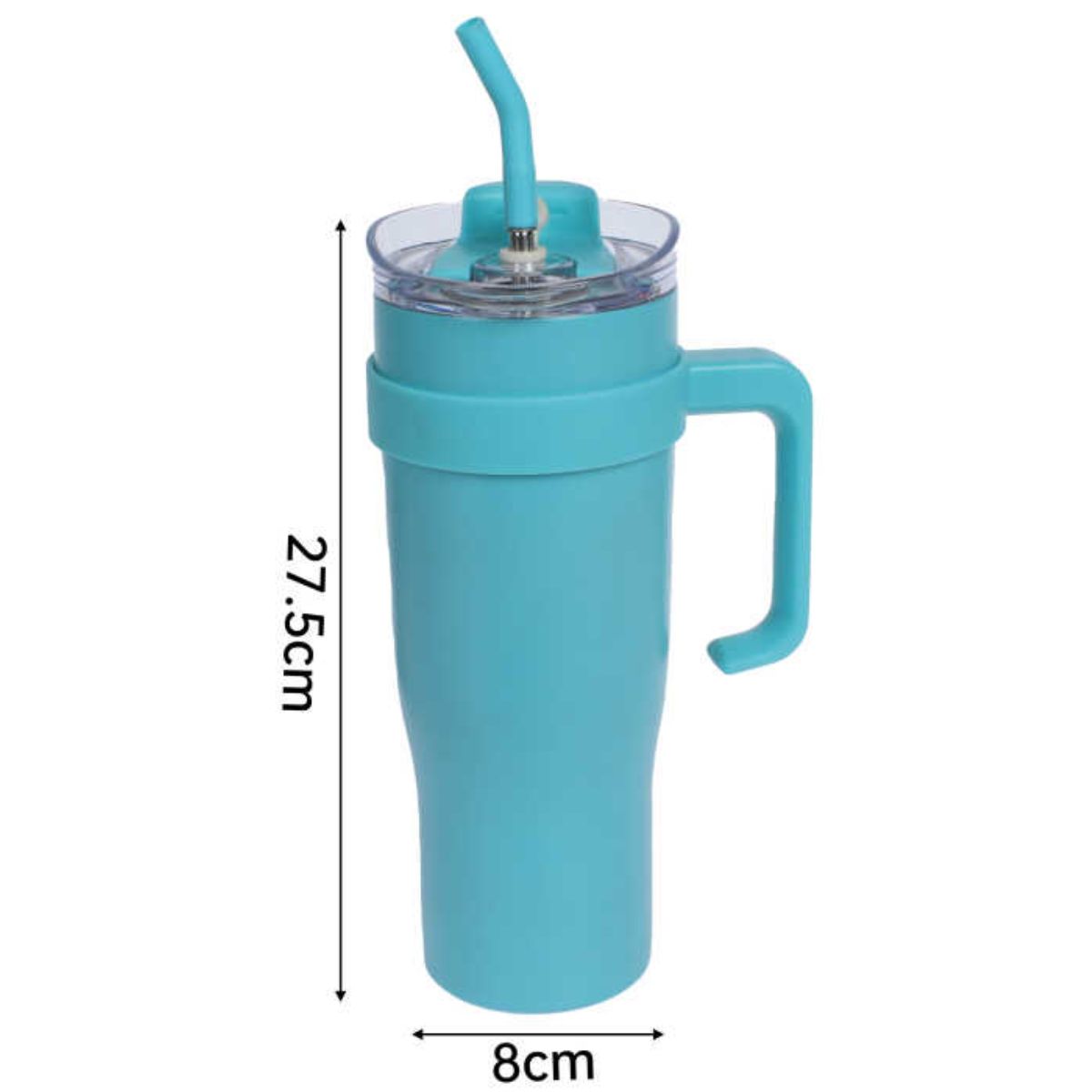 Vaso DP 8131 con Bombilla, 27.5x8 cm, Colores Variados