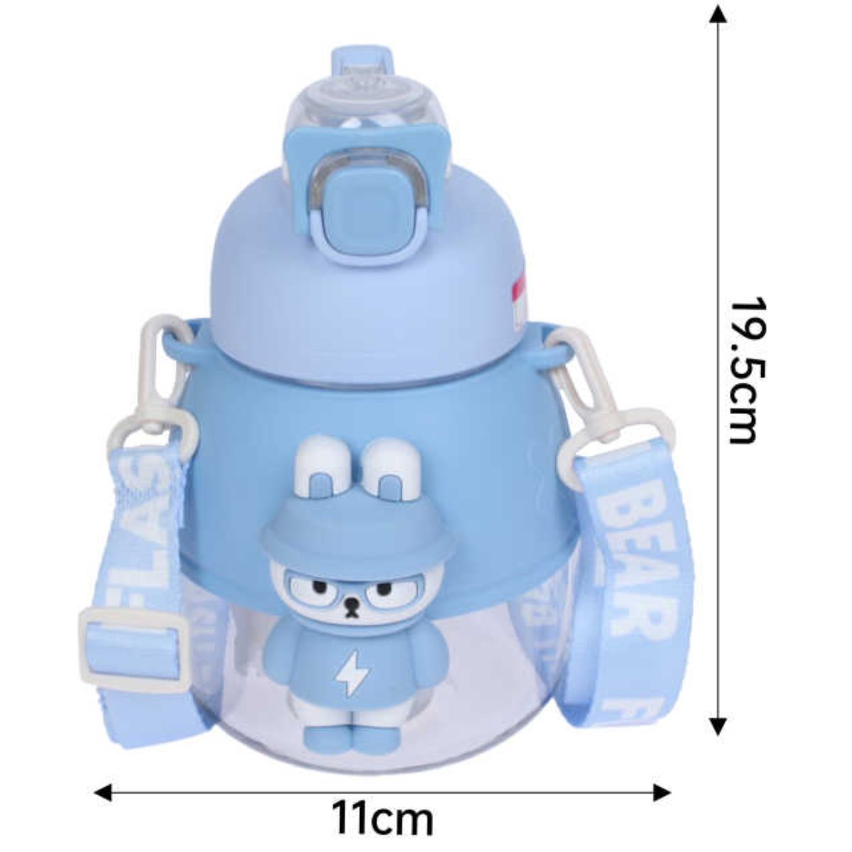 Termo Infantil de Gran Capacidad 1100ML - Diseño Divertido con Cuerda y Colores Variados