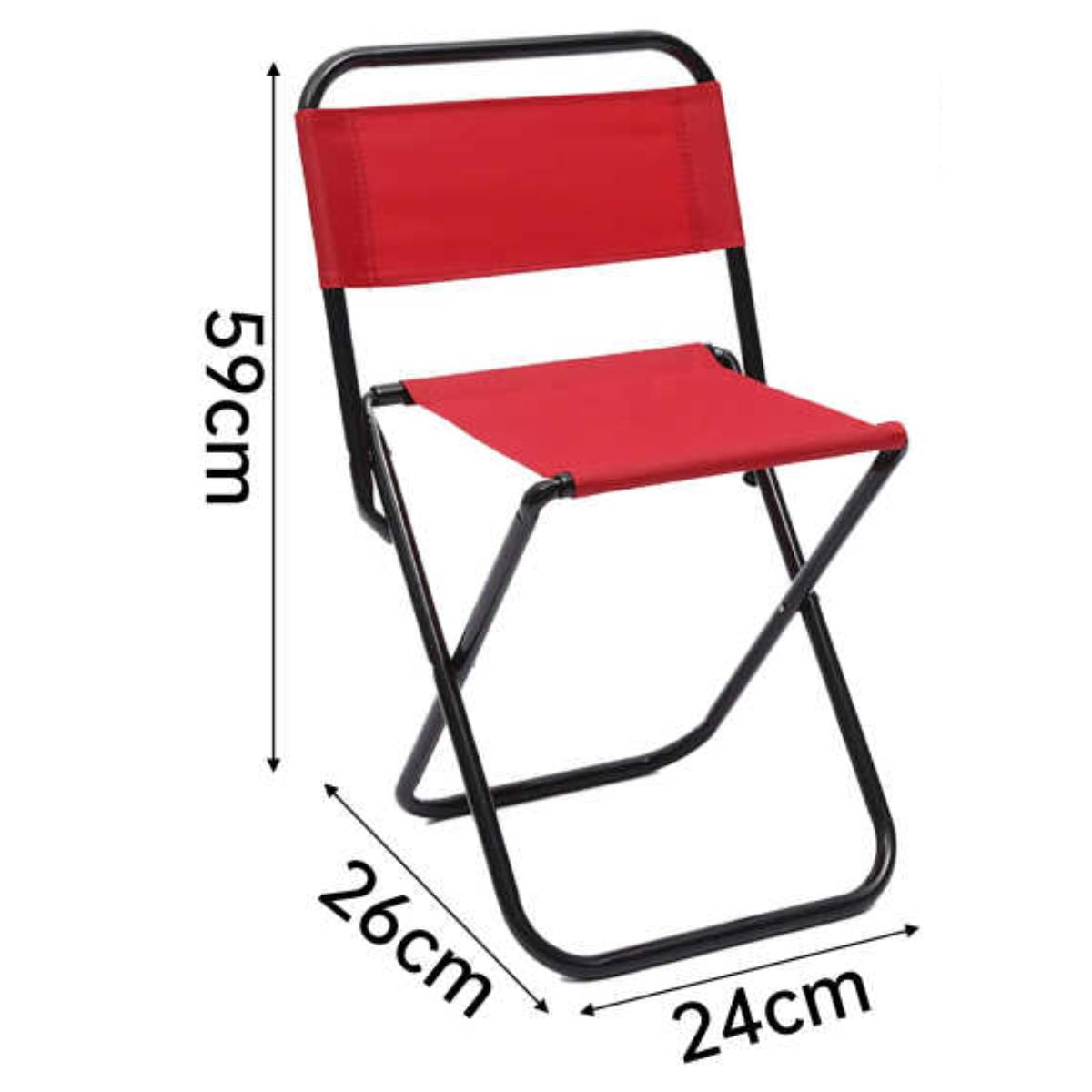 Silla Plegable de Verano para Playa de 26x24x59 cm