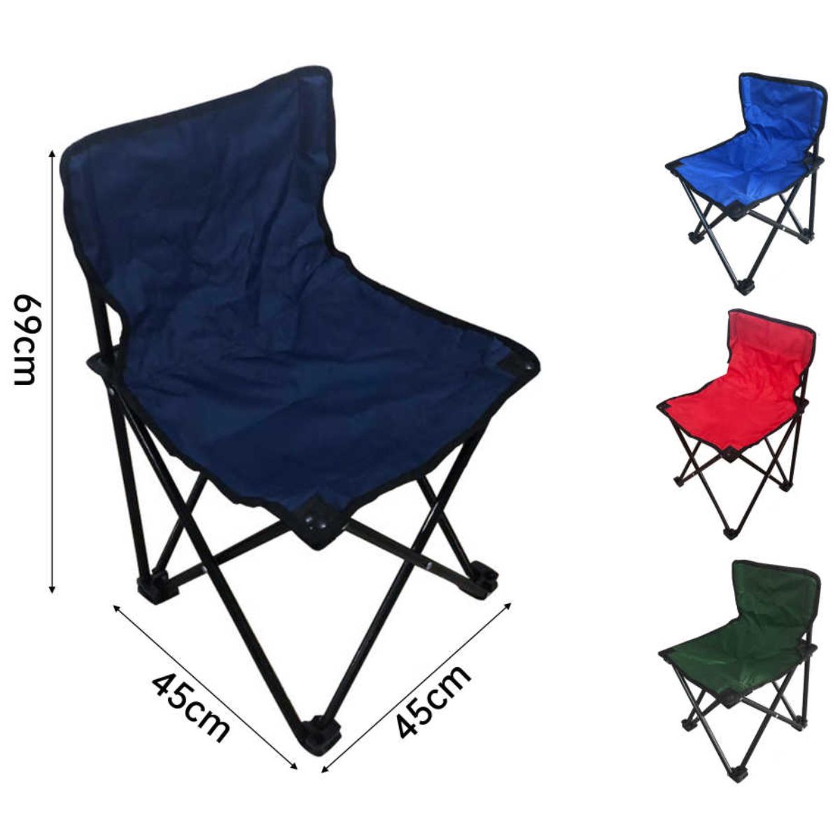 Silla de Playa Plegable de 45x45x69 cm para Verano