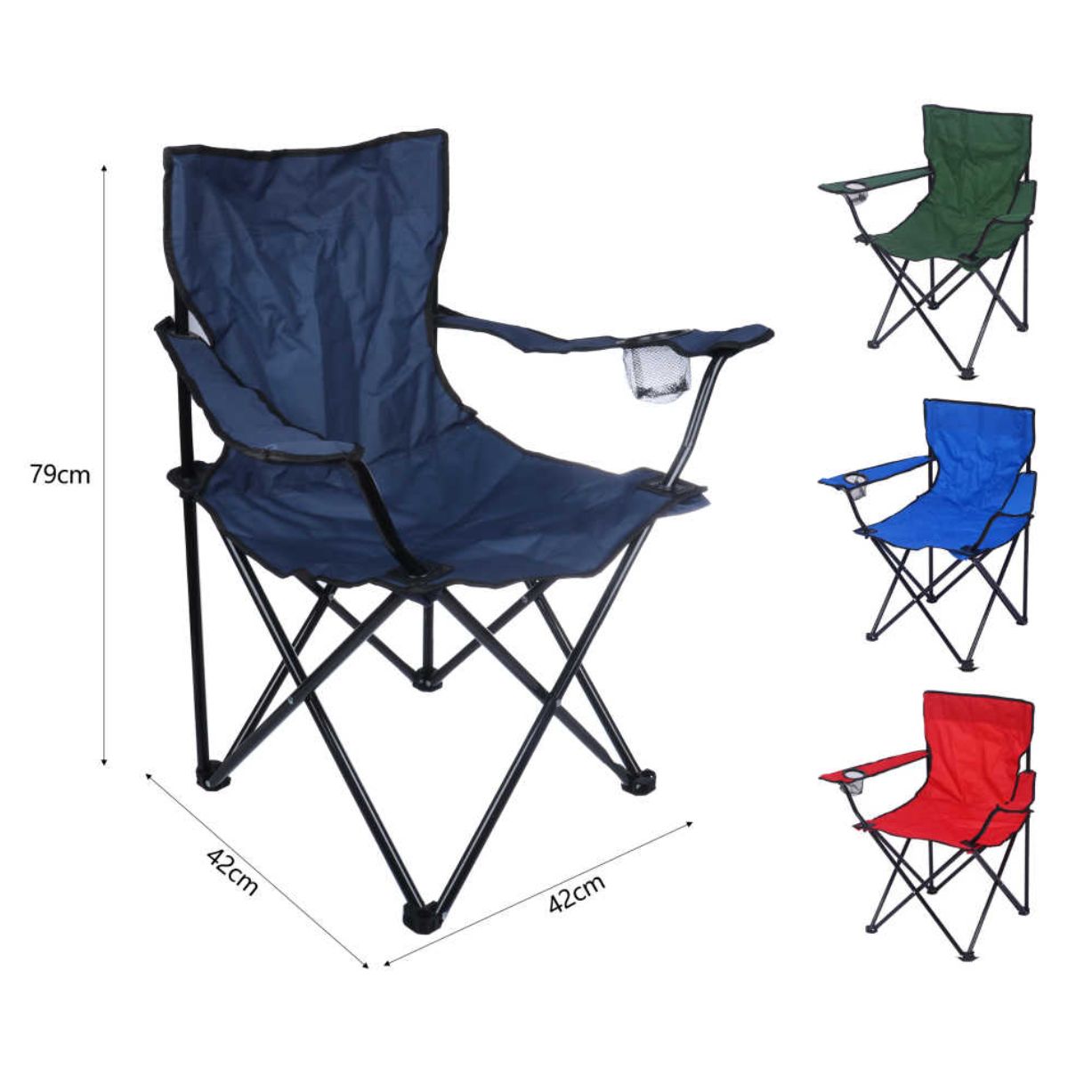 Silla de Playa Plegable de 50x50x80 cm para Verano