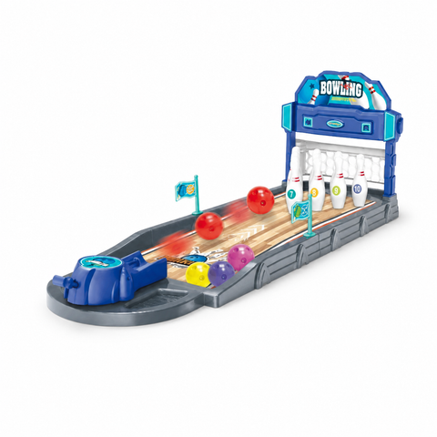 Juego de bowling infantil con lanzador