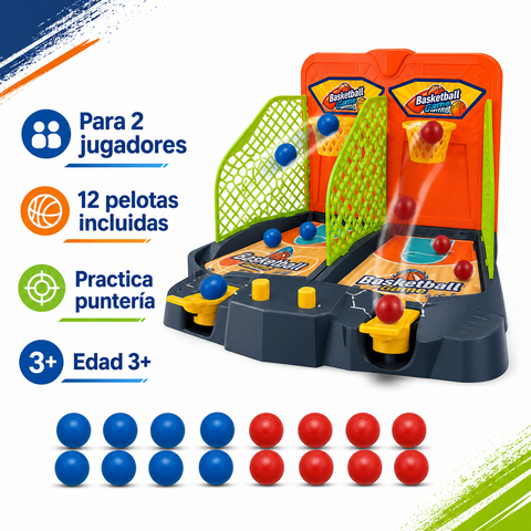 Características del juego de básquetbol de mesa
