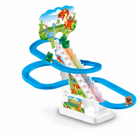 Pista eléctrica de dinosaurios