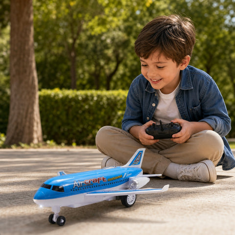 Avión Comercial a Control Remoto | Luces Integradas | Juego Imaginativo para Niños