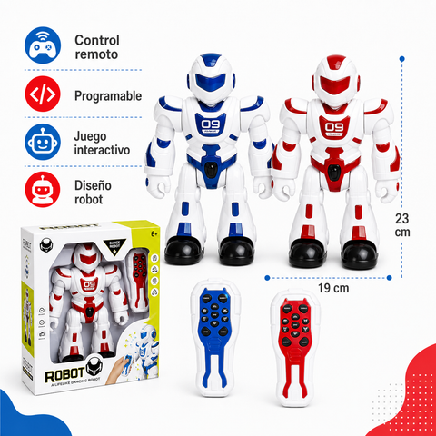 Robot Inteligente Programable | Control Remoto y Juego Interactivo