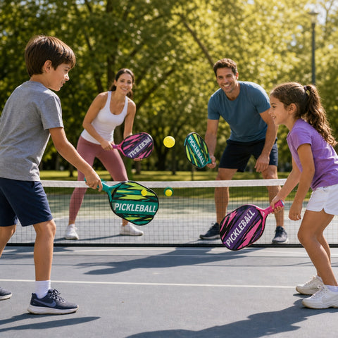 Set de Pickleball Infantil | 2 Raquetas y Pelotas | Diversión Activa en Familia