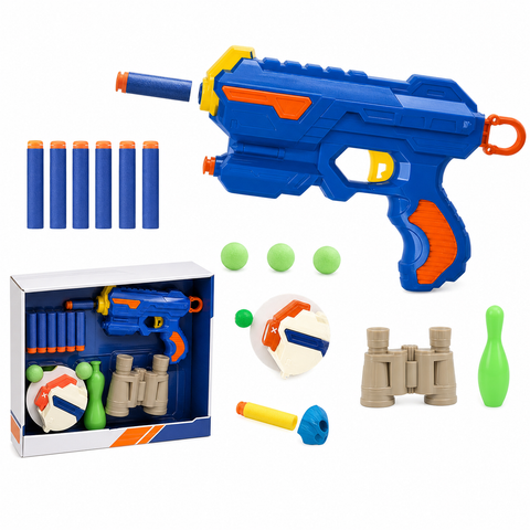 Set de Pistolas de Espuma EVA | Juego Seguro con Accesorios Blandos