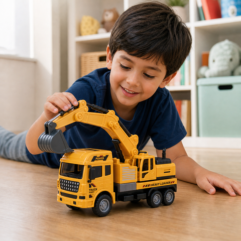 Excavadora a Control Remoto Infantil | Vehículo de Construcción Interactivo