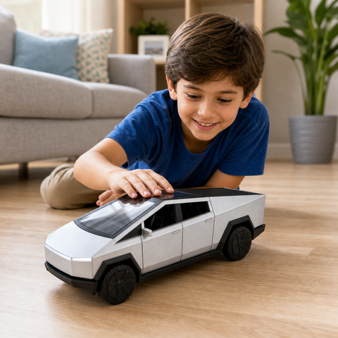 Auto a Control Remoto 1:18 Plateado | Juego de Conducción Infantil