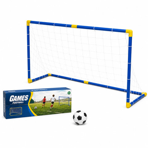 Arco de Futbol Grande 120 cm | Porteria Infantil con Red | Para Patio o Casa