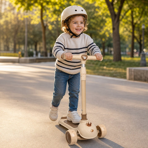 Scooter Infantil de 3 Ruedas con Manillar Ajustable