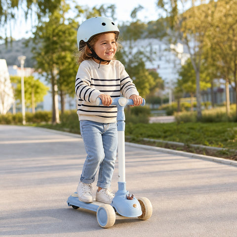 Scooter Infantil de 3 Ruedas con Manillar Ajustable