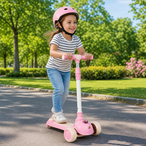 Scooter Infantil de 3 Ruedas con Manillar Ajustable