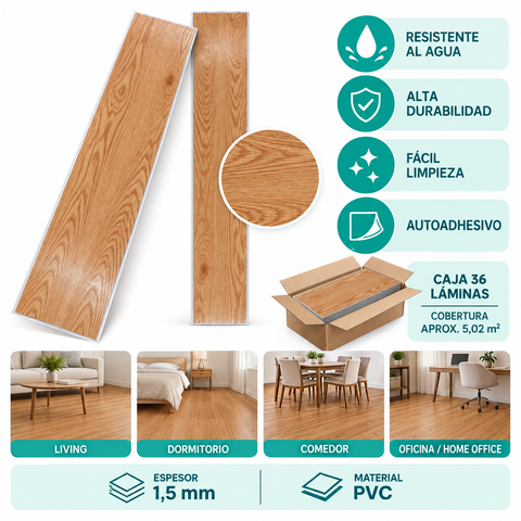Características del piso vinílico TD43822