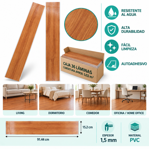 Características del piso vinílico TD43823