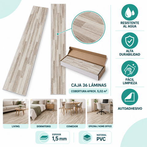 Características del piso vinílico TD43825
