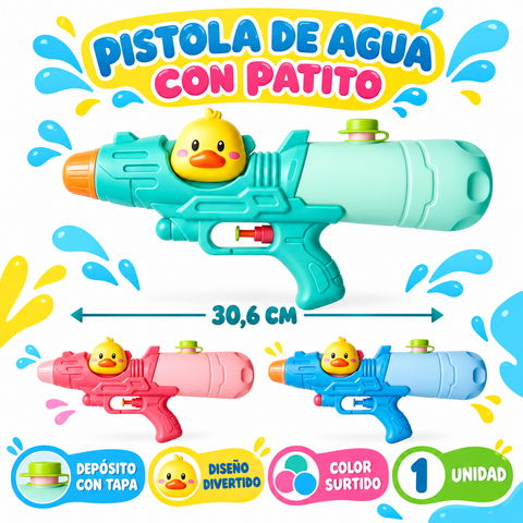 Características de pistola de agua con patito de 30,6 cm