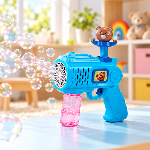 Lanzador automático de burbujas en ambiente de juego