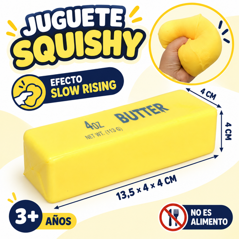 Características del squishy barra de mantequilla slow rising