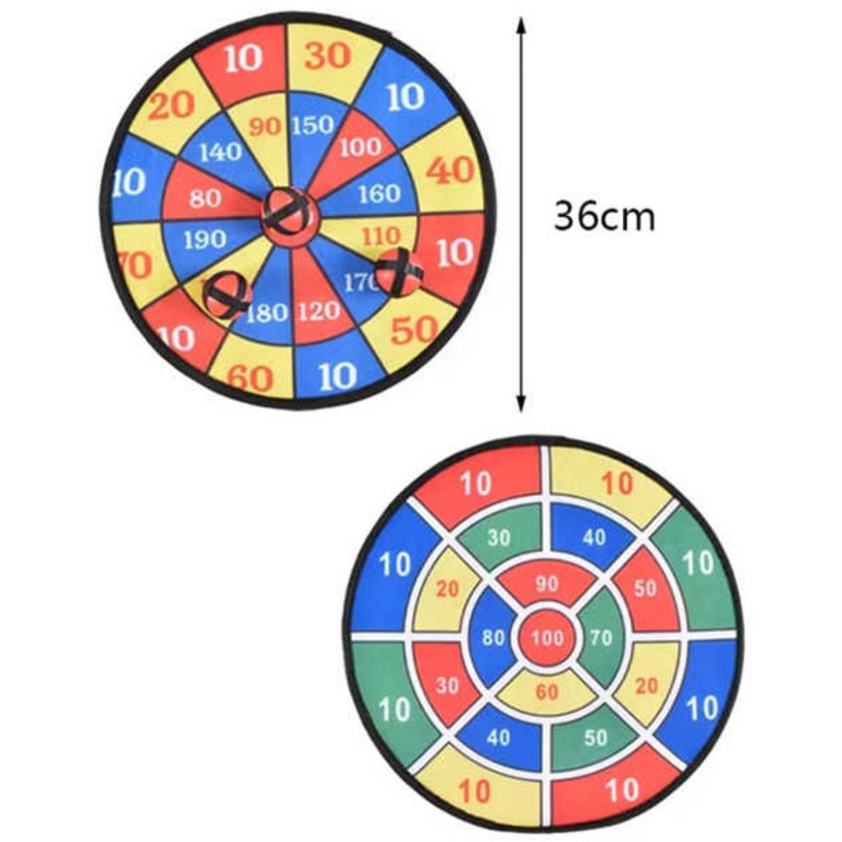 Tablero de Dardos con Pelotas Adhesivas de 36 cm