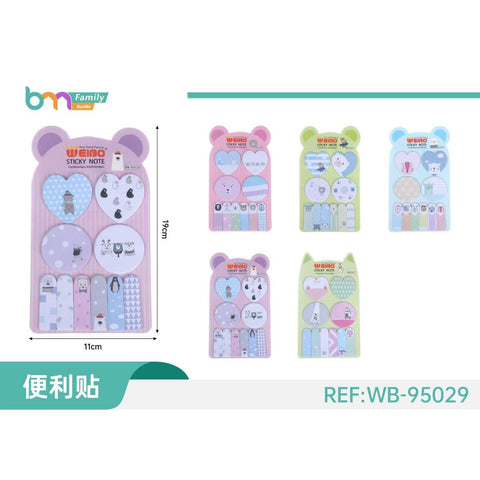 Set Etiquetas Kawai Notas Adhesivas Weibo