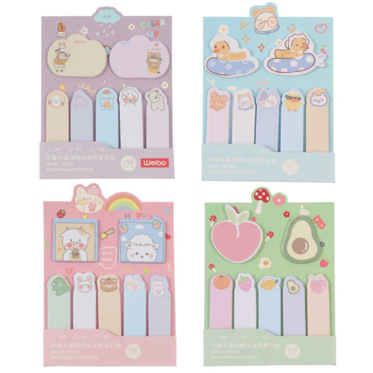 Pack 3 Set Stickers Notas Adhesivas