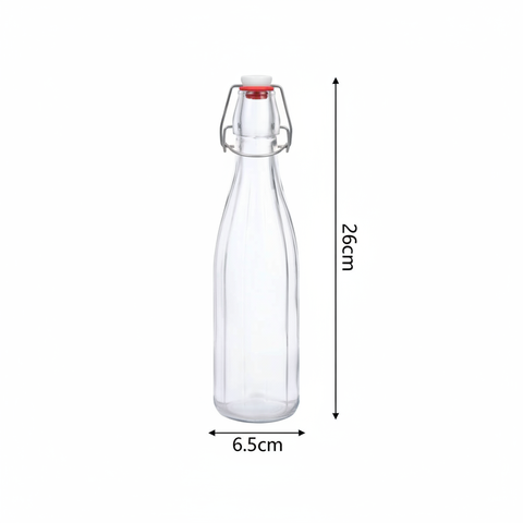 Botella 500ml hermética con medidas - fondo blanco