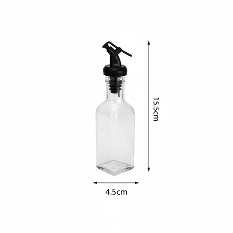 Botella dispensadora con medidas - fondo blanco