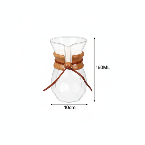 Cafetera de Vidrio 400ml - Medidas