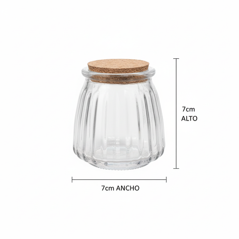 Frasco 100ml con Medidas 7cm x 7cm