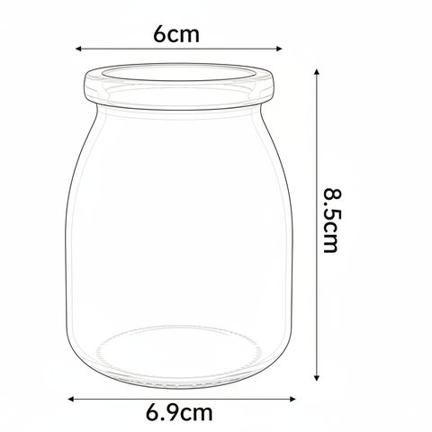 Frasco 200ml - Medidas
