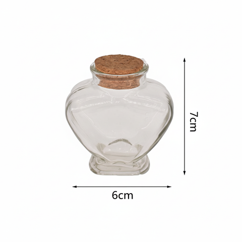 Frasco de corazón 80ml con medidas - fondo blanco