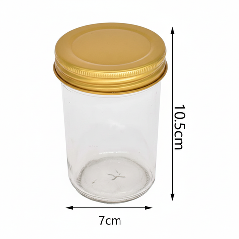 Medidas del frasco de vidrio conservero 250ml