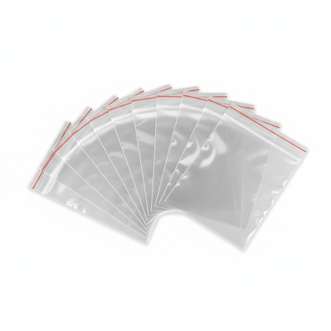 Pack de 12 unidades de bolsas herméticas transparentes con cierre 4x6cm BAIMA