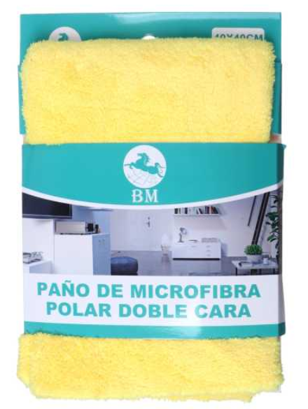 Paño de Microfibra Polar Doble Cara BM - Pack 6 Unidades 40x40cm