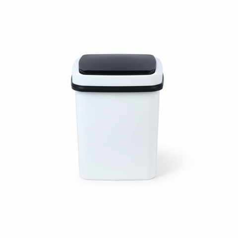 Papelero automático con sensor infrarrojo 15L diseño premium blanco y negro