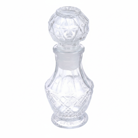 Mini licorera de cristal facetado - vista lateral