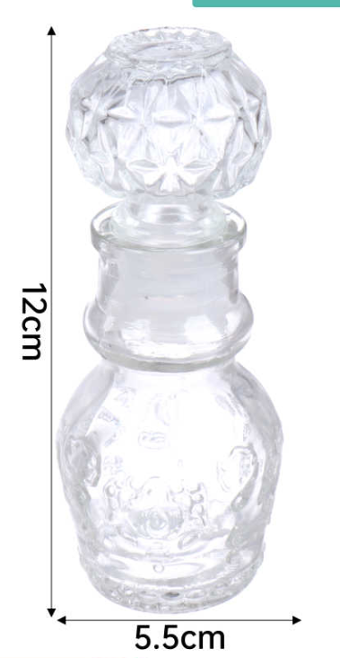 Pack de 24 Mini Licorera De 50ml Vidrio Transparente Ideal Para Whisky Bebidas Ron