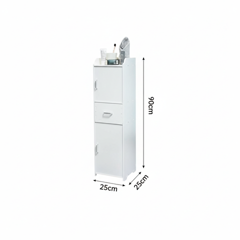 Medidas del mueble organizador: 90cm altura, 25cm ancho, 25cm profundidad