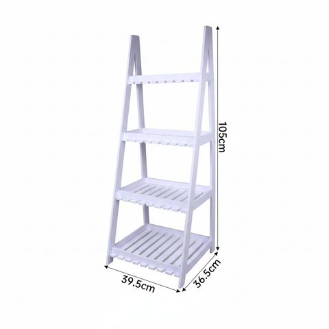 Medidas del organizador escalera 4 niveles: 105cm altura, 39.5cm ancho, 36.5cm profundidad