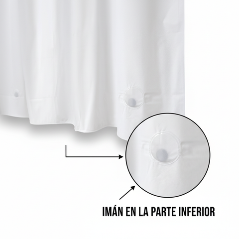 Imagen informativa cortina con imán