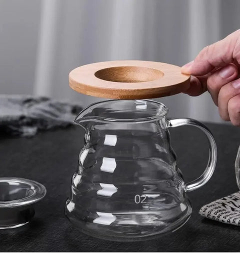 Set Cafetera Chemex 500ml con Filtro y Jarra de Vidrio - Kit Café Filtrado