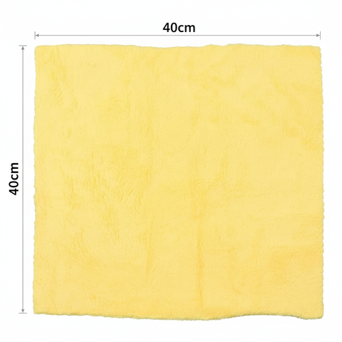 Paño de microfibra con medidas técnicas