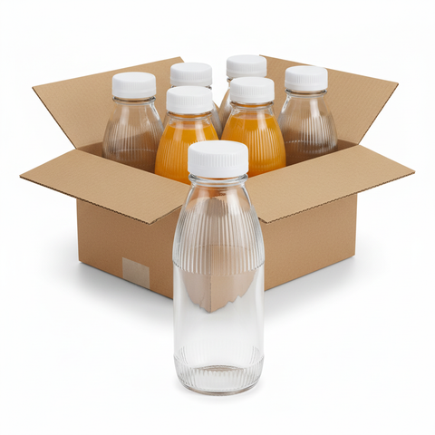 Pack 6 Botellas Vidrio 500ml Vacías