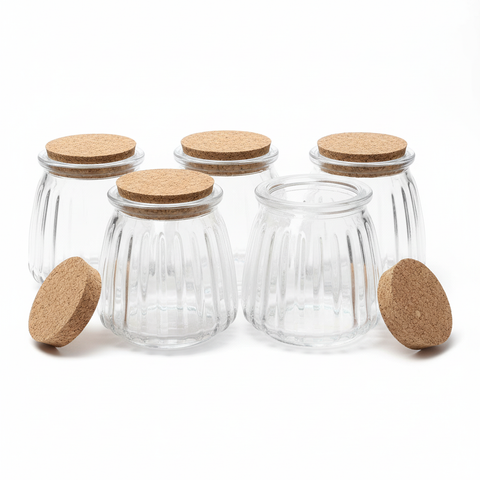 Pack 6 Frascos 100ml con Tapa de Corcho