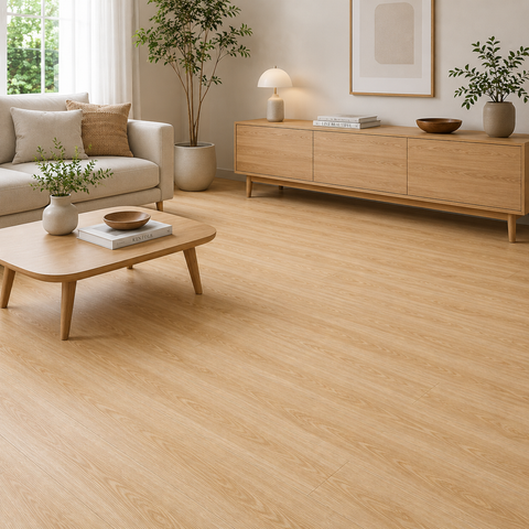 Piso Vinílico Autoadhesivo Roble Claro Natural | Caja 36 Piezas | 91,44 x 15,24 cm